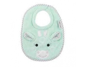 Zoocchini Σαλιάρα 100% Cotton 0-18m Καμηλοπάρδαλη Χρώμα Γαλάζιο, 1τμχ