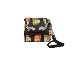 My Bag's Θήκη για Πιπίλες με Κουκουβάγιες Χρώμα Μαύρο, 1τεμ