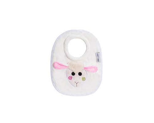 Zoocchini Σαλιάρα 100% Cotton 0-18m Λάμα  Χρώμα Ανοιχτό Ροζ, 1τμχ