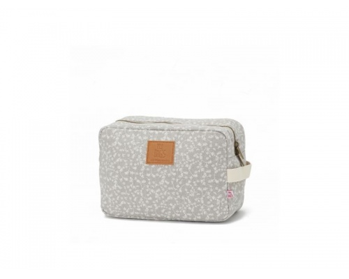 My Bag's, Τσάντα-Νεσεσέρ Happy Family Χρώμα Ανοιχτο Γκρι με Λουλουδάκια, 1τμχ. My Bag's, Τσάντα-Νεσεσέρ Happy Family Χρώμα Ανοιχτο Γκρι με Λουλουδάκια, 1τμχ.