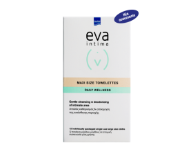 Intermed Eva Intima Fresh & Clean Towelettes 12 τεμάχια μεγάλου μεγέθους, Μαλακά Πανάκια για το Στιγμιαίο Καθαρισμό & Περιποίηση της Ευαίσθητης Περιοχής Intermed Eva Intima Fresh & Clean Towelettes 12 τεμάχια μεγάλου μεγέθους, Μαλακά Πανάκια για το Στιγμιαίο Καθαρισμό & Περιποίηση της Ευαίσθητης Περιοχής