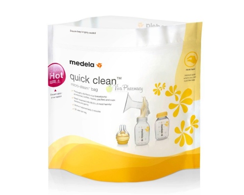 Medela Quick Clean Σακουλάκια αποστείρωσης μικροκυμάτων, 5τμχ Medela Quick Clean Σακουλάκια αποστείρωσης μικροκυμάτων, 5τμχ