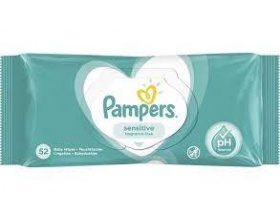 Pampers Sensitive Mωρομάντηλα για το Ευαίσθητο Δερματάκι του Μωρού, 52τμχ Pampers Sensitive Mωρομάντηλα για το Ευαίσθητο Δερματάκι του Μωρού, 52τμχ