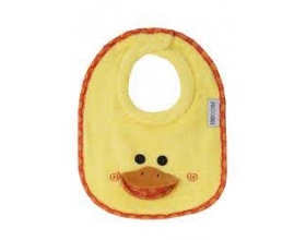 Zoocchini Σαλιάρα 100% Cotton 0-18m Παπάκι Χρώμα Κίτρινο, 1τμχ