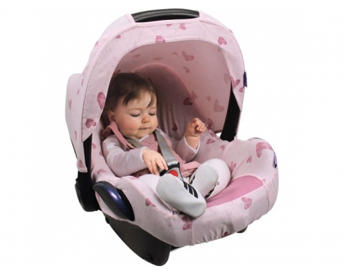 Dooky Κάλυμμα για Κάθισμα Αυτοκινήτου (Αυγό) Χρώμα Ροζ με Καρδιές, 1τμχ Dooky Κάλυμμα για Κάθισμα Αυτοκινήτου (Αυγό) Χρώμα Ροζ με Καρδιές, 1τμχ