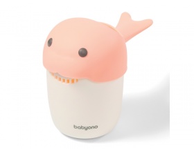Babyono Κύπελλο Λουσίματος Με Σχήμα Φάλαινα Χρώμα Ρόζ, 1τμχ