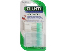 GUM 632 ΜΕΣΟΔΟΝΤΙΑ SOFT-PICKS REGULAR,Ένα πρωτοποριακό μεσοδόντιο βουρτσάκι μιας χρήσης κατασκευασμένο πλήρως από μαλακό καουτσούκ, 40ΤΜΧ