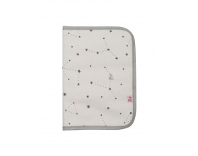 MY BAG'S, Θήκη για Βιβλιάριο Υγείας Χρώμα Λευκό με Αστεράκια, 1τμχ