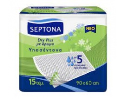 Septona Dry Plus με Άρωμα Υποσέντονα 90x60cm, 15τμχ