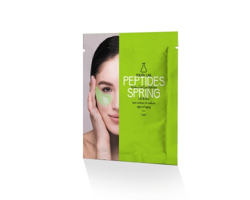 YOUTH LAB Peptides Spring Hydra Gel Eye Patches Συσφιγκτική & αντιρυτιδική μάσκα από υδροτζέλ, για πλήρη αναδόμηση της περιοχής των ματιών 1 ζευγάρι 