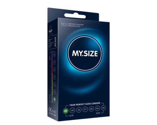 MY SIZE Προφυλακτικά με Πλάτος 47 mm, 10 τμχ MY SIZE Προφυλακτικά με Πλάτος 47 mm, 10 τμχ
