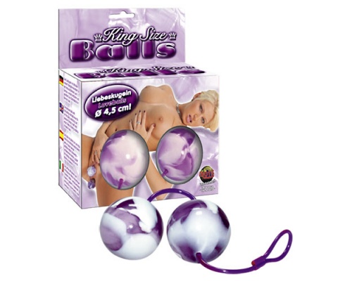King Size Balls, Κολπικές Μπάλες σε χρώμα μώβ, 1 τμχ King Size Balls, Κολπικές Μπάλες σε χρώμα μώβ, 1 τμχ