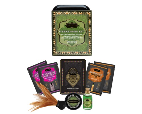 Kamasutra Weekender Kit Original, Σετ Αιθέριων ελαίων για μασάζ και λιπαντικό, 1 τμχ Kamasutra Weekender Kit Original, Σετ Αιθέριων ελαίων για μασάζ και λιπαντικό, 1 τμχ