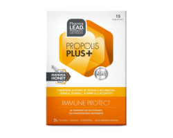 Pharmalead Propolis Plus+ Immune Protect Συμπλήρωμα διατροφής με πρόπολη & μέλι μανούκα , εχινάκεια βιταμίνη C , D3 & Ψευδάργυρο 15caps  Pharmalead Propolis Plus+ Immune Protect Συμπλήρωμα διατροφής με πρόπολη & μέλι μανούκα , εχινάκεια βιταμίνη C , D3 & Ψευδάργυρο 15caps