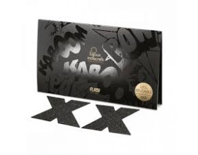 Flash Cross Nipple Stickers Αυτοκόλλητα Θηλών χρώμα μαύρο 1 ζευγάρι  