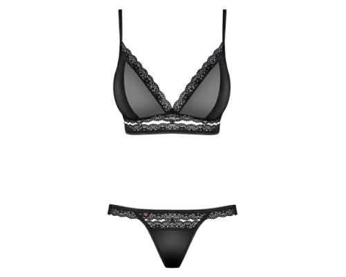 Obsessive Σετ σουτιέν με εσώρουχο με ημιδιαφανή σχεδιασμό σε μέγεθος Small/Medium, 2 τμχ Obsessive Σετ σουτιέν με εσώρουχο με ημιδιαφανή σχεδιασμό σε μέγεθος Small/Medium, 2 τμχ