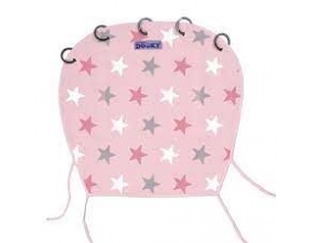 Dooky Universal Ηλιοπροστασία UV για το Καρότσι 0+m Χρώμα Ροζ με Αστέρια, 1τμχ