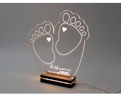 Gift & Design, Led Φωτιστικό "Βρεφικές Πατουσίτσες" FO-008, 1τμχ Gift & Design, Led Φωτιστικό "Βρεφικές Πατουσίτσες" FO-008, 1τμχ