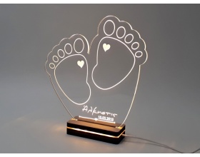 Gift & Design, Led Φωτιστικό "Βρεφικές Πατουσίτσες" FO-008, 1τμχ