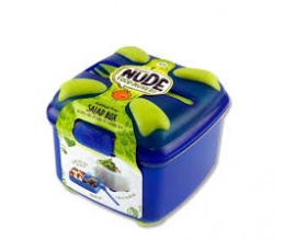 Smash, Φαγητοδοχείο με Όροφο και Πιρούνι Χρώμα Μπλε, 1200ml