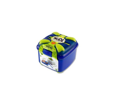 Smash, Φαγητοδοχείο με Όροφο και Πιρούνι Χρώμα Μπλε, 1200ml