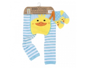 Zoocchini  Σετ Κολλάν και Καλτσάκια με Αντιολισθητικά Σημεία Ιδανικά για Μπουσούλιμα, Duck, 1set