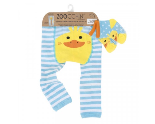 Zoocchini  Σετ Κολλάν και Καλτσάκια με Αντιολισθητικά Σημεία Ιδανικά για Μπουσούλιμα, Duck, 1set Zoocchini  Σετ Κολλάν και Καλτσάκια με Αντιολισθητικά Σημεία Ιδανικά για Μπουσούλιμα, Duck, 1set