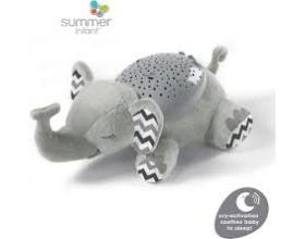 Summer Infant Προτζέκτορας με Αισθητήρα και Λευκούς Ήχους, Ελεφαντάκι, 1τμχ