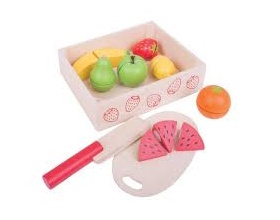 Big Jigs Toys Κουτί με Φρούτα και Μαχαίρι 18m+, 1τμχ