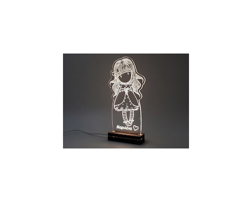 Gift & Design Led Φωτιστικό "GORGEUS GIRL", 1τμχ