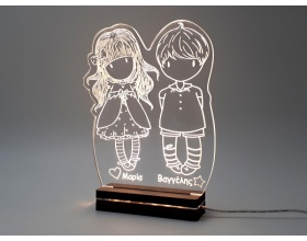 Gift & Design Led Φωτιστικό "Girl & Boy", 1τμχ
