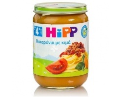 HiPP Mακαρόνια με κιμά και φρέσκια ντομάτα μετά τον 4ο μήνα, 190gr HiPP Mακαρόνια με κιμά και φρέσκια ντομάτα μετά τον 4ο μήνα, 190gr