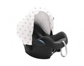 Dooky Ηλιοπροστασία UV για Κάθισμα Αυτοκινήτου 0+m, Χρώμα Γκρι Αστέρια 1τμχ