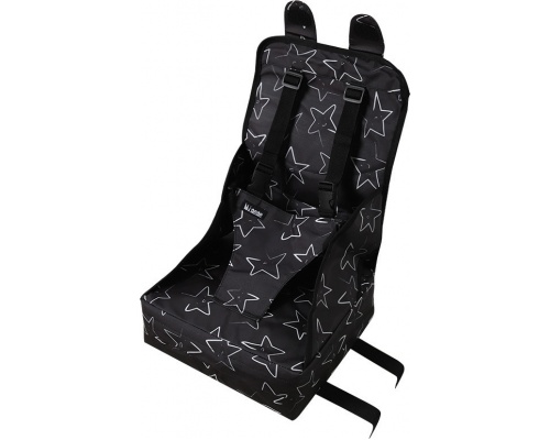 Minene Booster Φορητό Καθισματάκι Φαγητού, Χρώμα Μαυρο με Αστερια,  1τμχ Minene Booster Φορητό Καθισματάκι Φαγητού, Χρώμα Μαυρο με Αστερια,  1τμχ