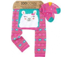 Zoocchini  Σετ Κολλάν και Καλτσάκια με Αντιολισθητικά Σημεία Ιδανικά για Μπουσούλιμα, Lama, 1set Zoocchini  Σετ Κολλάν και Καλτσάκια με Αντιολισθητικά Σημεία Ιδανικά για Μπουσούλιμα, Lama, 1set