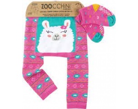 Zoocchini  Σετ Κολλάν και Καλτσάκια με Αντιολισθητικά Σημεία Ιδανικά για Μπουσούλιμα, Lama, 1set