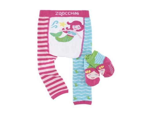 Zoocchini  Σετ Κολλάν και Καλτσάκια με Αντιολισθητικά Σημεία Ιδανικά για Μπουσούλιμα, Mermaid, 1set Zoocchini  Σετ Κολλάν και Καλτσάκια με Αντιολισθητικά Σημεία Ιδανικά για Μπουσούλιμα, Mermaid, 1set