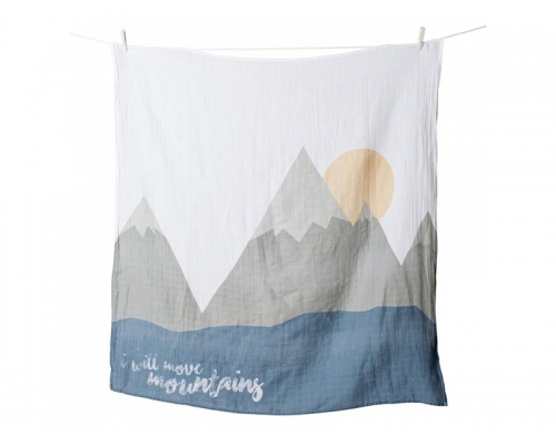 Lulujo Θεματική Μουσελίνα για να Αποθανατήσετε τα Στάδια Ανάπτυξης του Μωρού σας με θεμα "I Will Move Mountains", 1τμχ Lulujo Θεματική Μουσελίνα για να Αποθανατήσετε τα Στάδια Ανάπτυξης του Μωρού σας με θεμα "I Will Move Mountains", 1τμχ