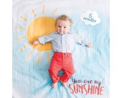 Lulujo Θεματική Μουσελίνα για να Αποθανατήσετε τα Στάδια Ανάπτυξης του Μωρού σας με θέμα "You are my Sunshine", 1τμχ Lulujo Θεματική Μουσελίνα για να Αποθανατήσετε τα Στάδια Ανάπτυξης του Μωρού σας με θέμα "You are my Sunshine", 1τμχ