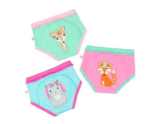 Zoocchini, Εκπαιδευτικά Βρακάκια απο Οργανικό Βαμβάκι Woodland Princesses, 3τμχ Zoocchini, Εκπαιδευτικά Βρακάκια απο Οργανικό Βαμβάκι Woodland Princesses, 3τμχ