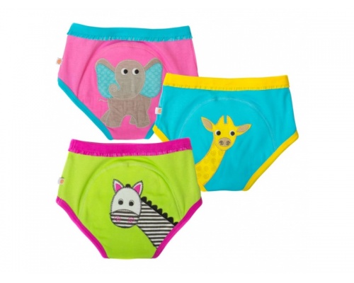 Zoocchini, Εκπαιδευτικά Βρακάκια απο Οργανικό Βαμβάκι Girls Safari, 3τμχ Zoocchini, Εκπαιδευτικά Βρακάκια απο Οργανικό Βαμβάκι Girls Safari, 3τμχ