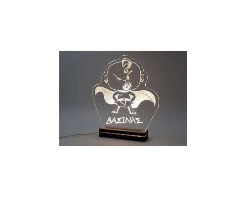 Gift & Design Led Φωτιστικό "Super Baby", 1τμχ Gift & Design Led Φωτιστικό "Super Baby", 1τμχ