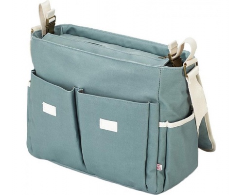 My Bag's Happy Family Αδιάβροχη Τσάντα Καροτσιου με Γάτζους για το Καρότσι και Στρωματάκι αλλαγής Πάνας Χρώμα Mint, 1τμχ