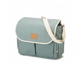 My Bag's Happy Family Αδιάβροχη Τσάντα Καροτσιου με Γάτζους για το Καρότσι και Στρωματάκι αλλαγής Πάνας Χρώμα Mint, 1τμχ