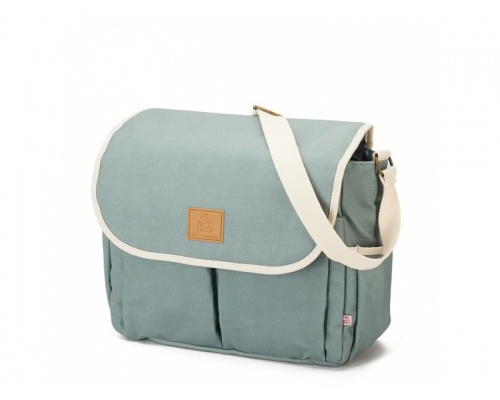 My Bag's Happy Family Αδιάβροχη Τσάντα Καροτσιου με Γάτζους για το Καρότσι και Στρωματάκι αλλαγής Πάνας Χρώμα Mint, 1τμχ