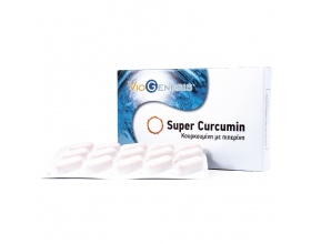 VIOGENESIS Super Curcumin Συμπλήρωμα διατροφής Συνδυασμός κουρκουμίνης με πιπερίνη Ισχυρή δράση και υψηλή βιοδιαθεσιμότητα 30 κάψουλες 