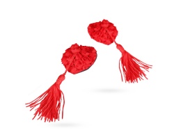 Rose Garden Pasties, Καλύμματα Θηλών Σε Σχήμα Καρδούλες και χρώμα Κόκκινο, 1 τμχ Rose Garden Pasties, Καλύμματα Θηλών Σε Σχήμα Καρδούλες και χρώμα Κόκκινο, 1 τμχ