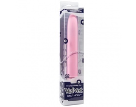 Velvet Touch Vibe, Δονητής με απαλή υφή και άνετη αίσθηση σε χρώμα ροζ, 1 τμχ.