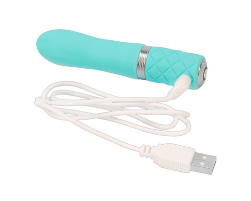 Pillow Talk Flirty Mini Vibrator, Δονητής σε υπέροχο σιέλ χρώμα και κουμπί από Swarovski με μαλακή αφή, 1 τμχ. Pillow Talk Flirty Mini Vibrator, Δονητής σε υπέροχο σιέλ χρώμα και κουμπί από Swarovski με μαλακή αφή, 1 τμχ.