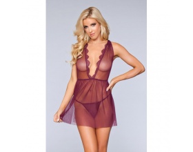 Sweet Dreams Babydoll, Σετ Babydoll μαζί με εσώρουχο και υπέροχο μωβ χρώμα και μέγεθος Large, 1 τμχ